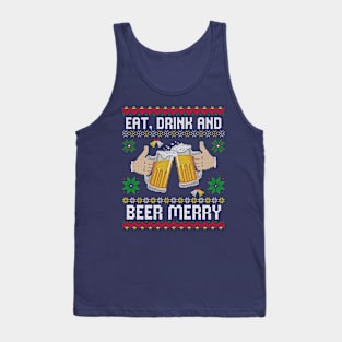 Eat, Drink and Beer Merry Tank Top